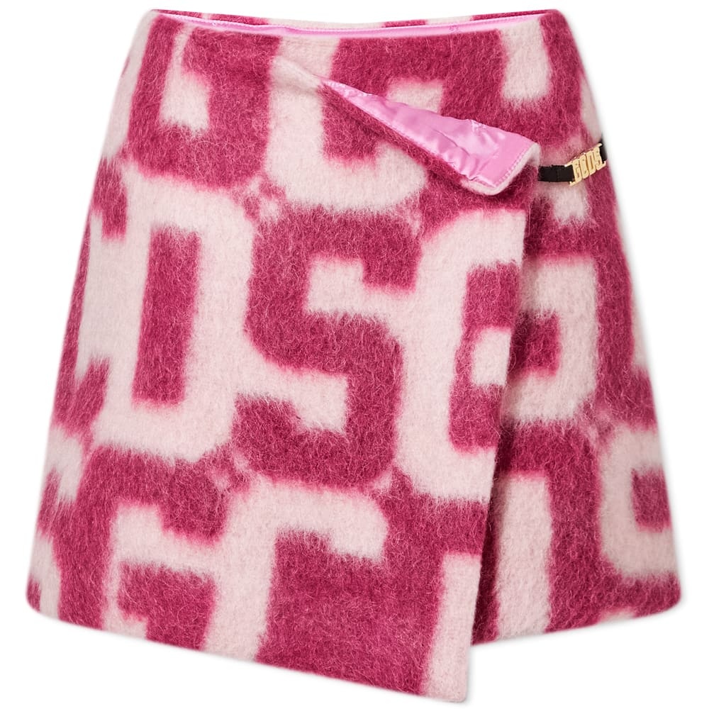 GCDS Monogram Fur Twist Skirt - 1