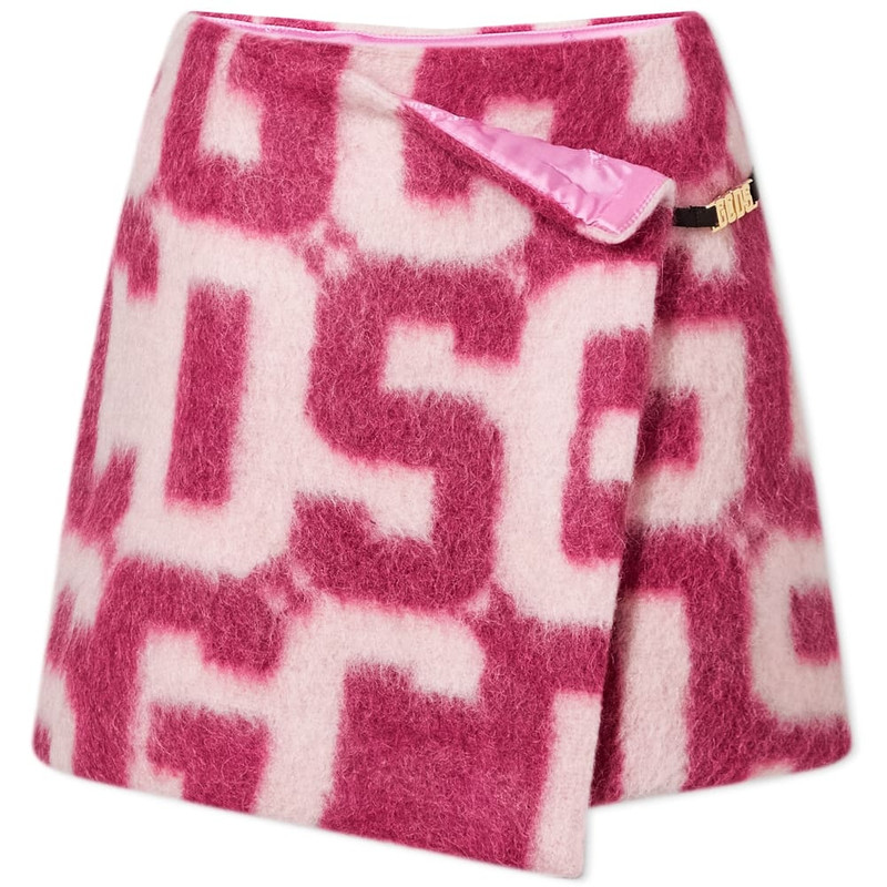 GCDS Monogram Fur Twist Skirt 1