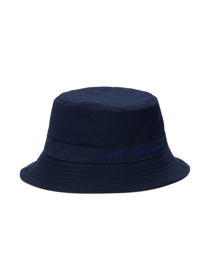 AMI Paris logo-plaque bucket hat outlook