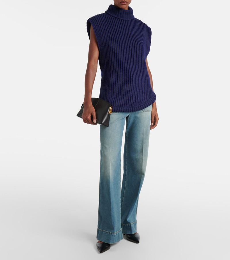 Victoria Beckham Turtleneck sweater vest outlook