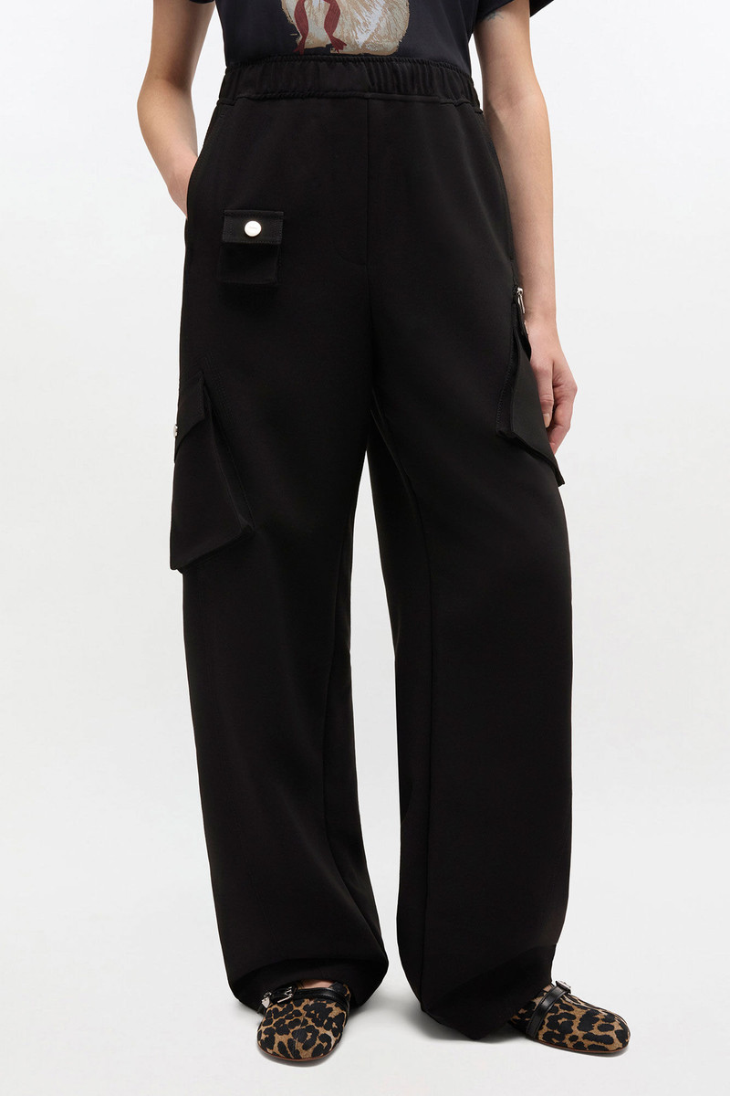 BLACK TWILL SUITING PANTS 3