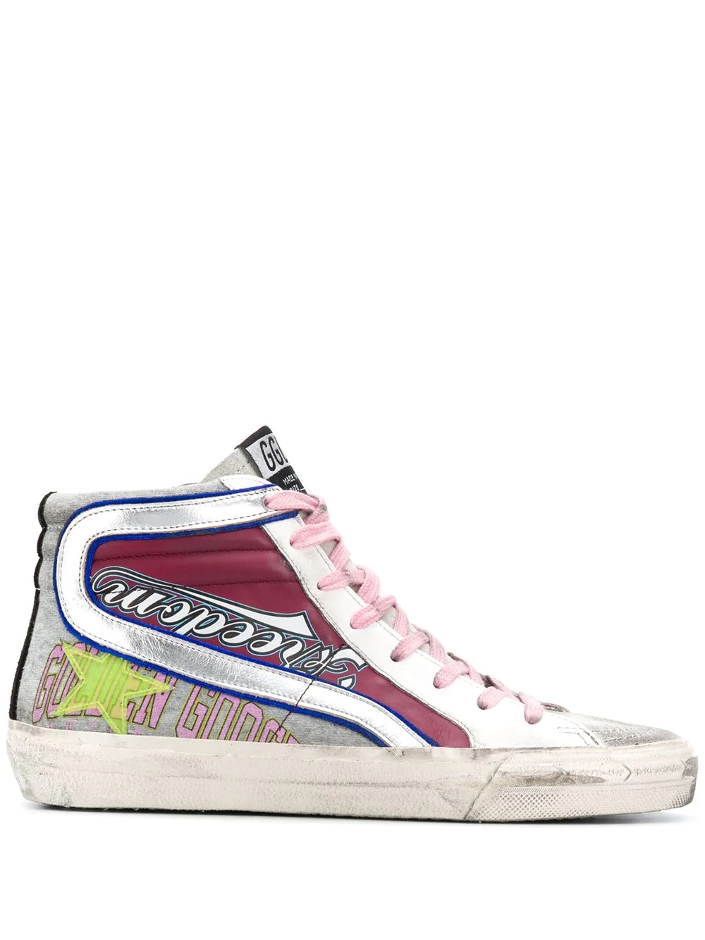 Slide high-top sneakers - 1