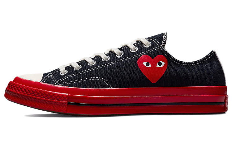 Converse x COMME des GARCONS PLAY Chuck 70 Low 'Black Red' A01795C - 2
