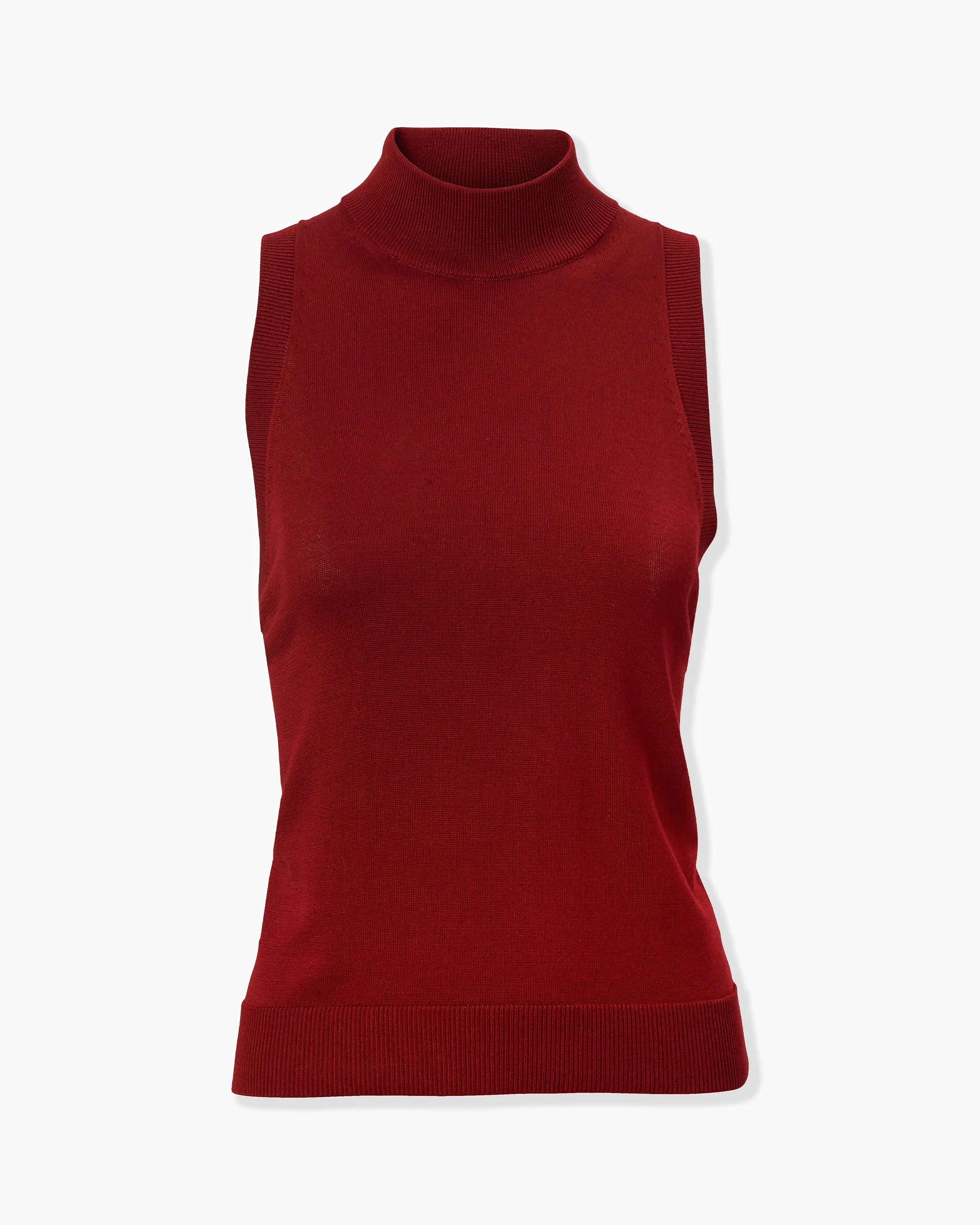 Sleeveless Mock-Neck Top - 1