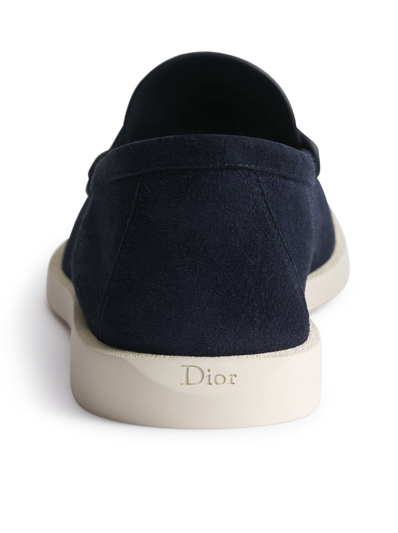 GRANVILLE LOAFERS IN DEEP BLUE SUEDE CALFSKIN 3
