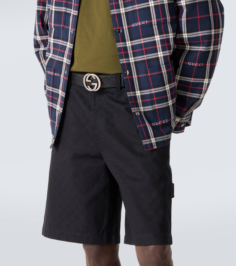 GUCCI Interlocking G leather belt outlook