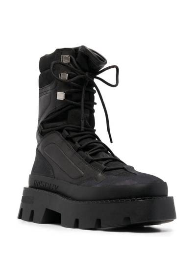 MISBHV chunky-sole lace-up boots outlook