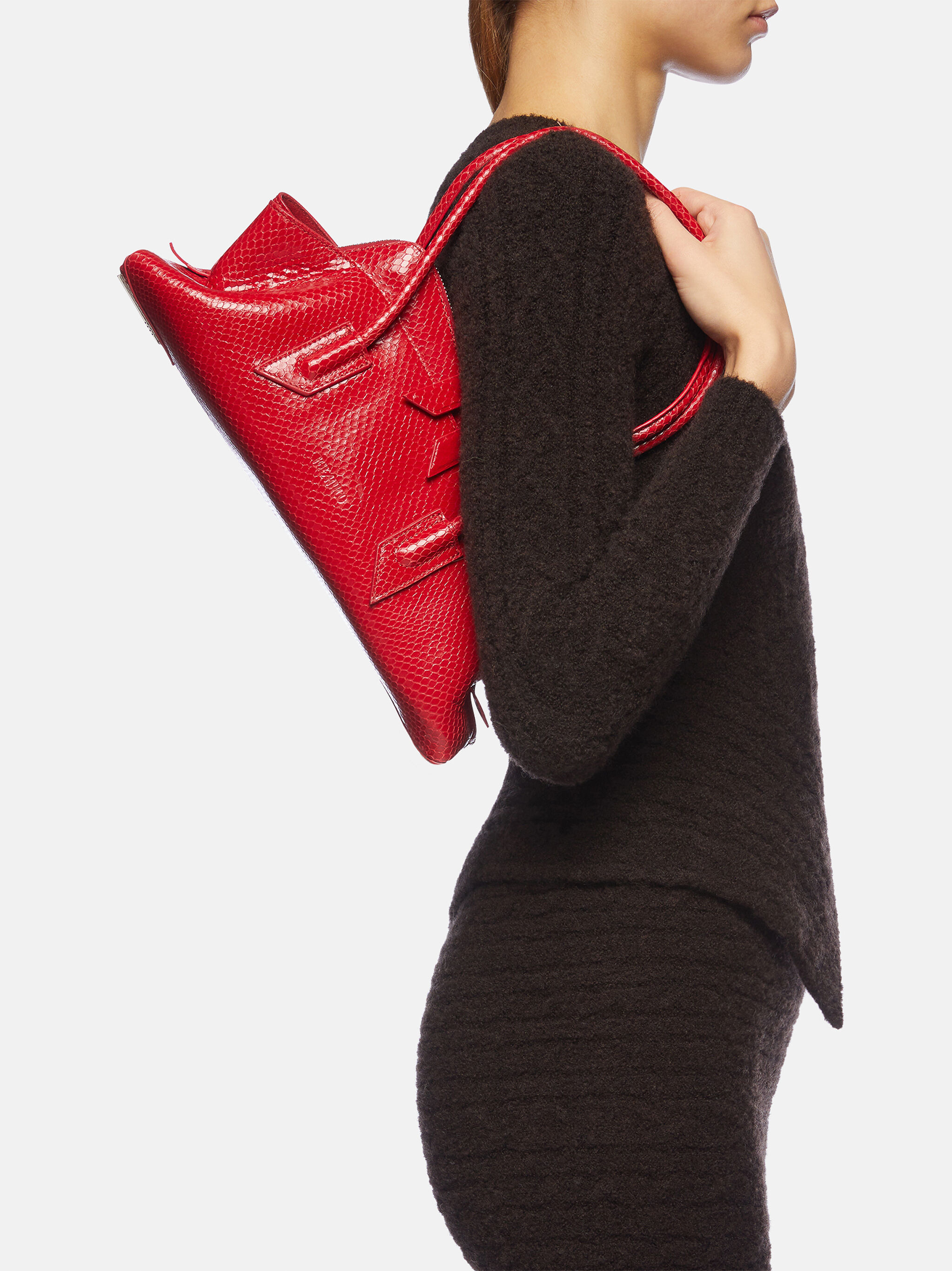 ''LA PASSEGGIATA SMALL'' RED TOP HANDLE - 2