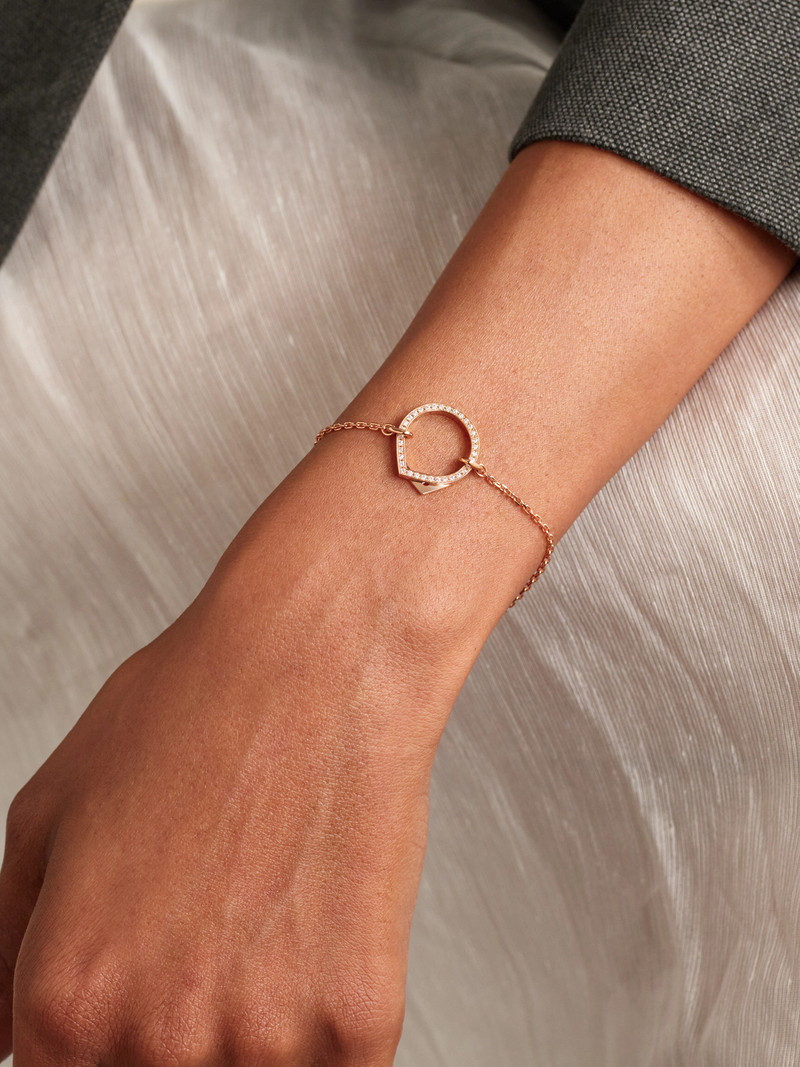 REPOSSI Antifer 18-karat Rose Gold Diamond Bracelet outlook