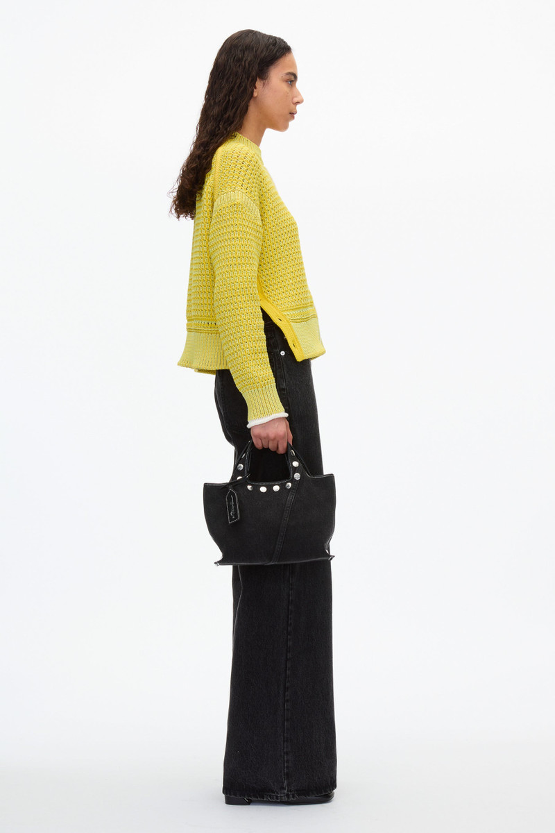 3.1 Phillip Lim Denim Mini Market Tote with Studs outlook
