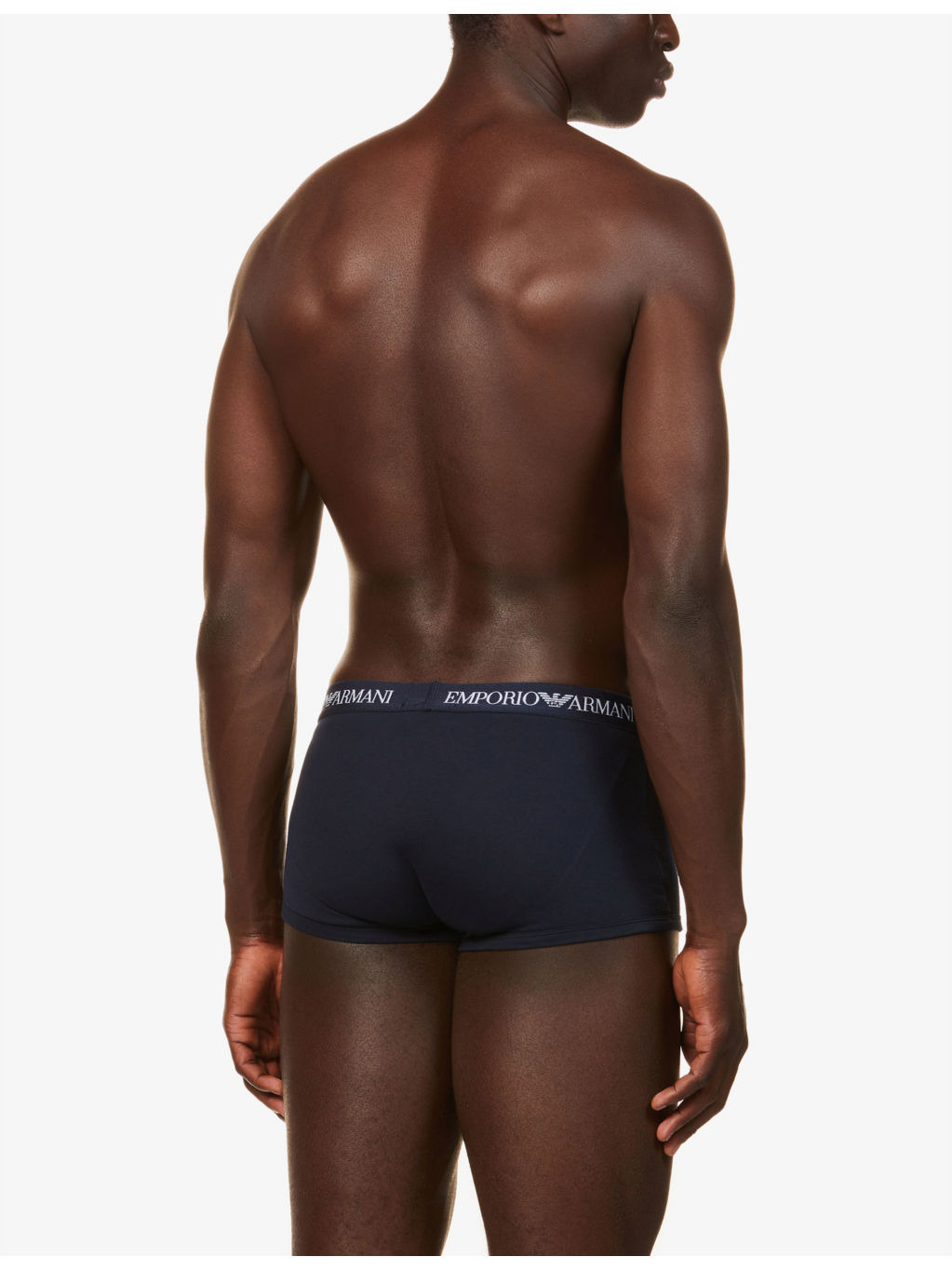 Logo-print stretch-cotton trunks pack of three - 3