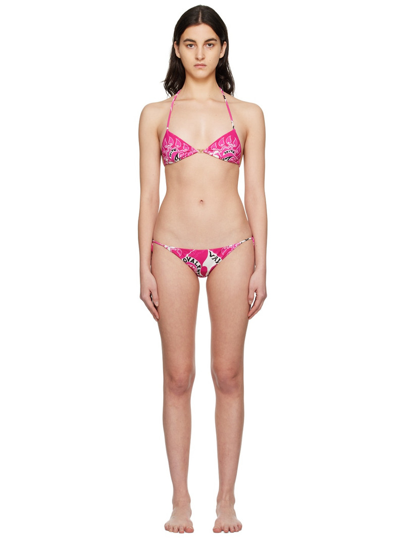 Pink Self-Tie Bikini 1