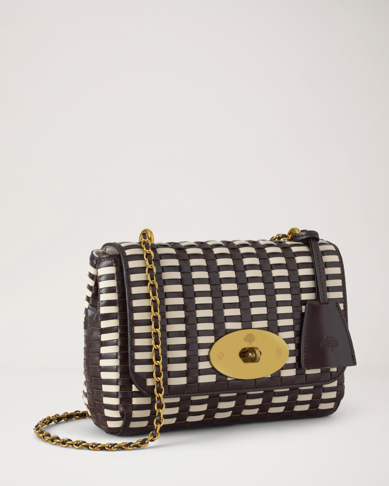 Lily Ebony & Eggshell Woven Leather 3