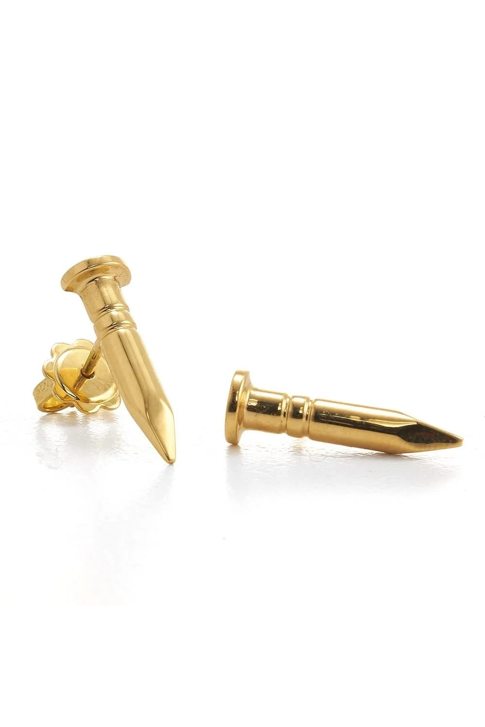 Polished Nail Stud Earrings - 1