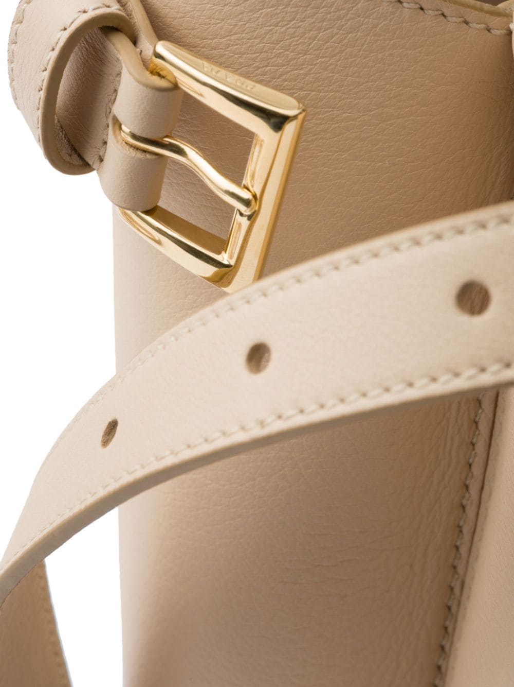 logo-stamp leather tote bag - 5
