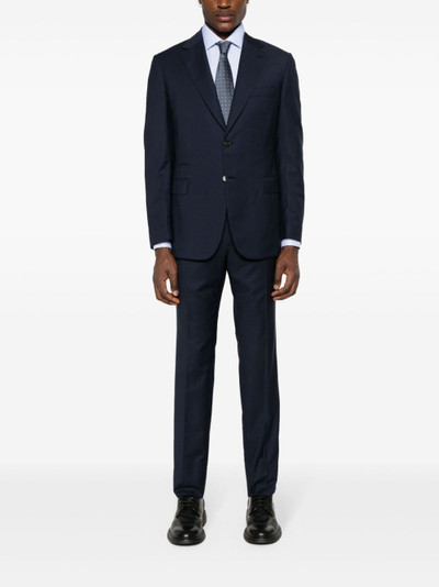 Brioni checked wool single-breasted suit outlook