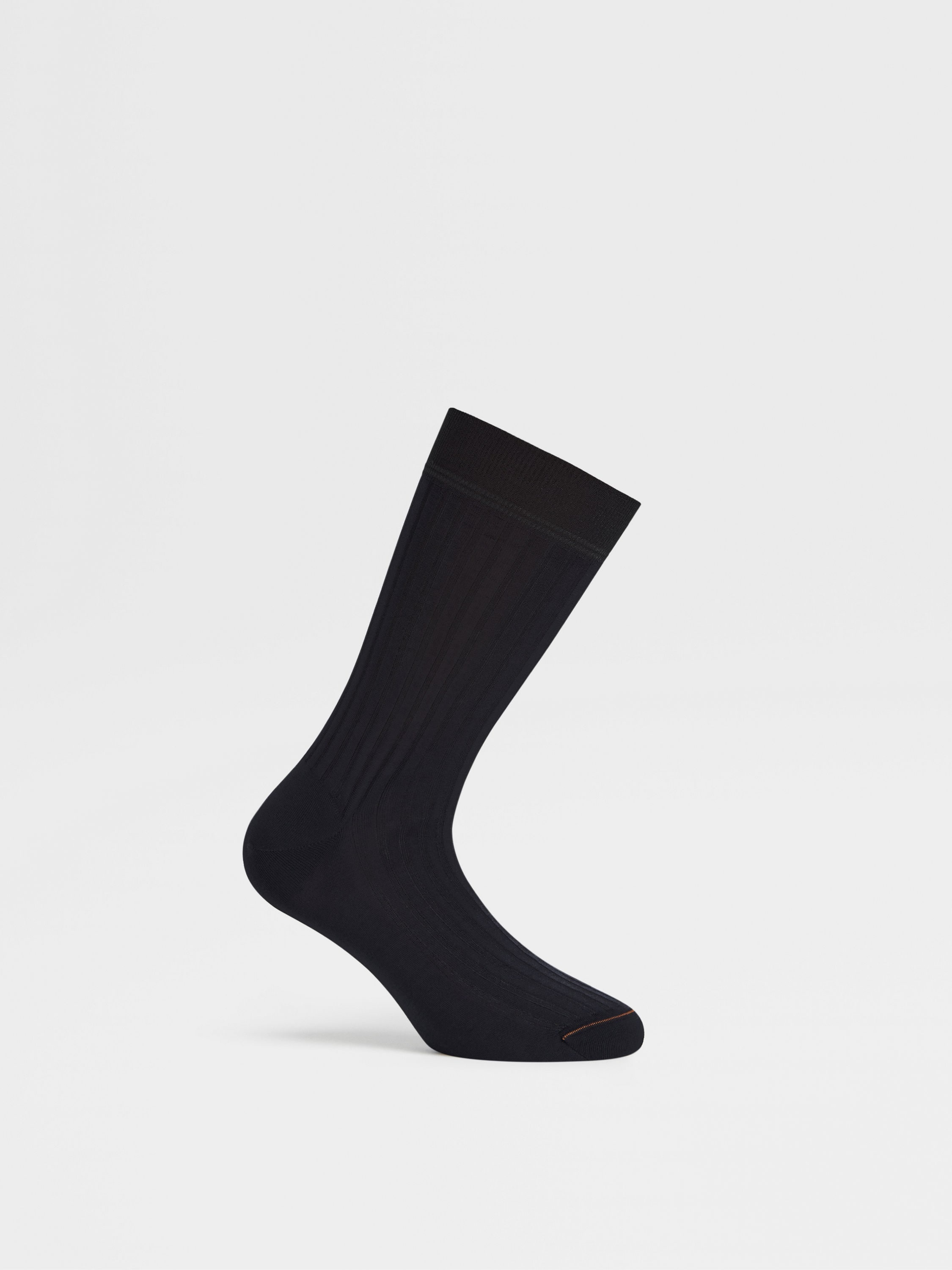 NAVY BLUE COTTON SOCKS - 3