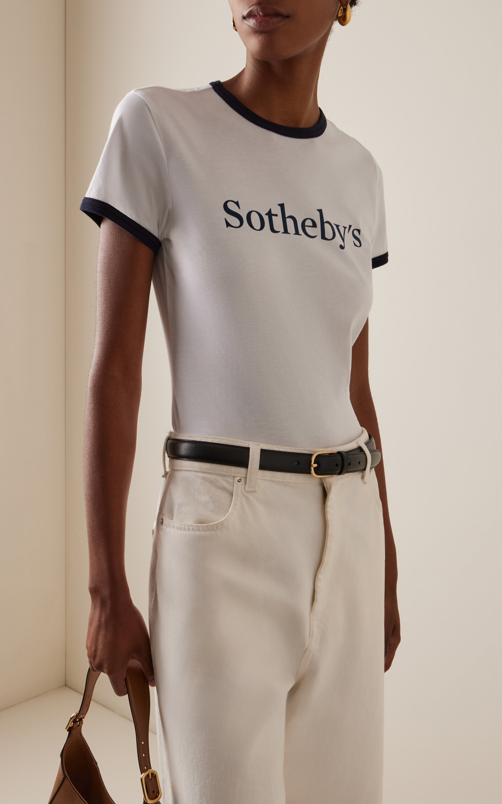x Sotheby's Ringer Baby Cotton T-Shirt white - 3