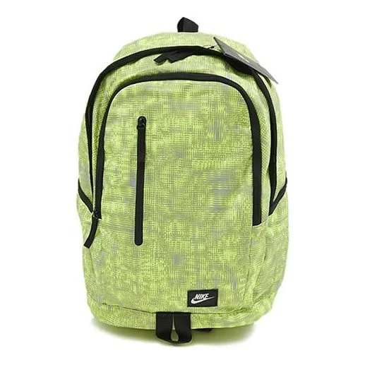 Nike ALL ACCESS SOLEDAY BKPK-P Lightweight Casual Sports Student schoolbag Backpack Unisex Green Lig - 1