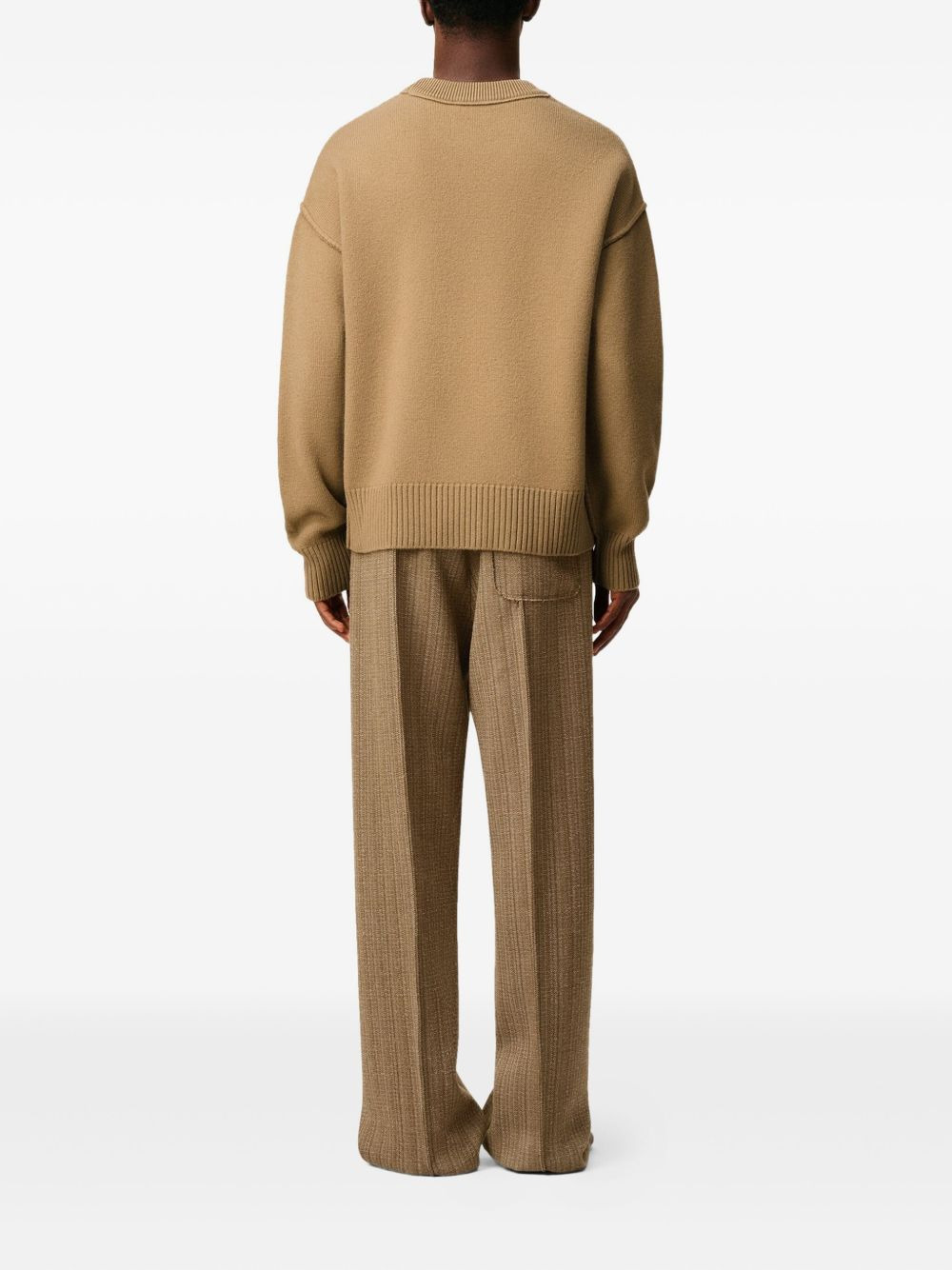 Ami Paris Men Ami Heart Wool Sweater - 6