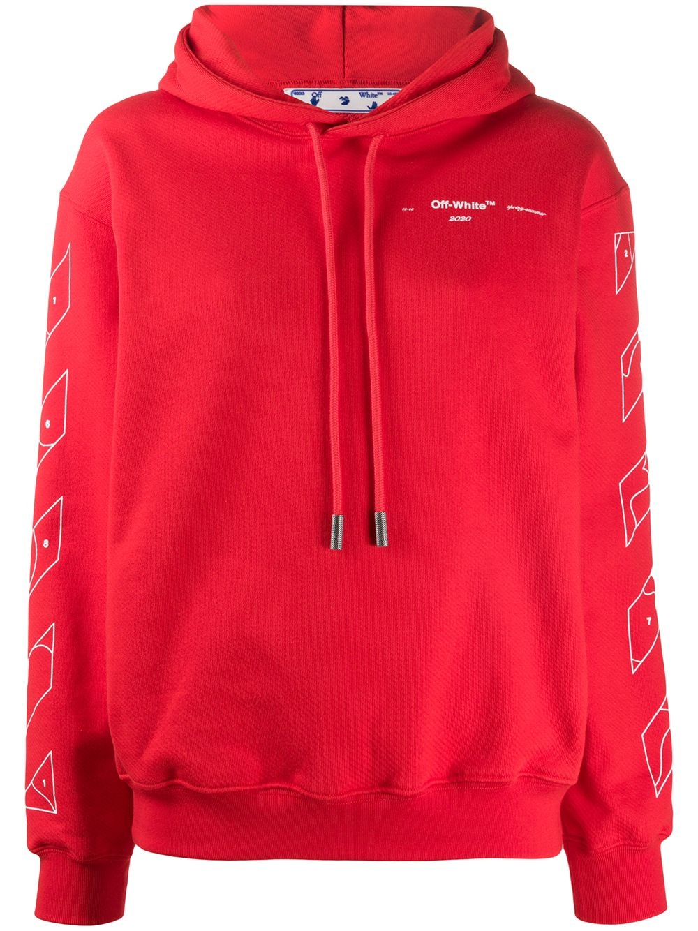 logo print hoodie - 1