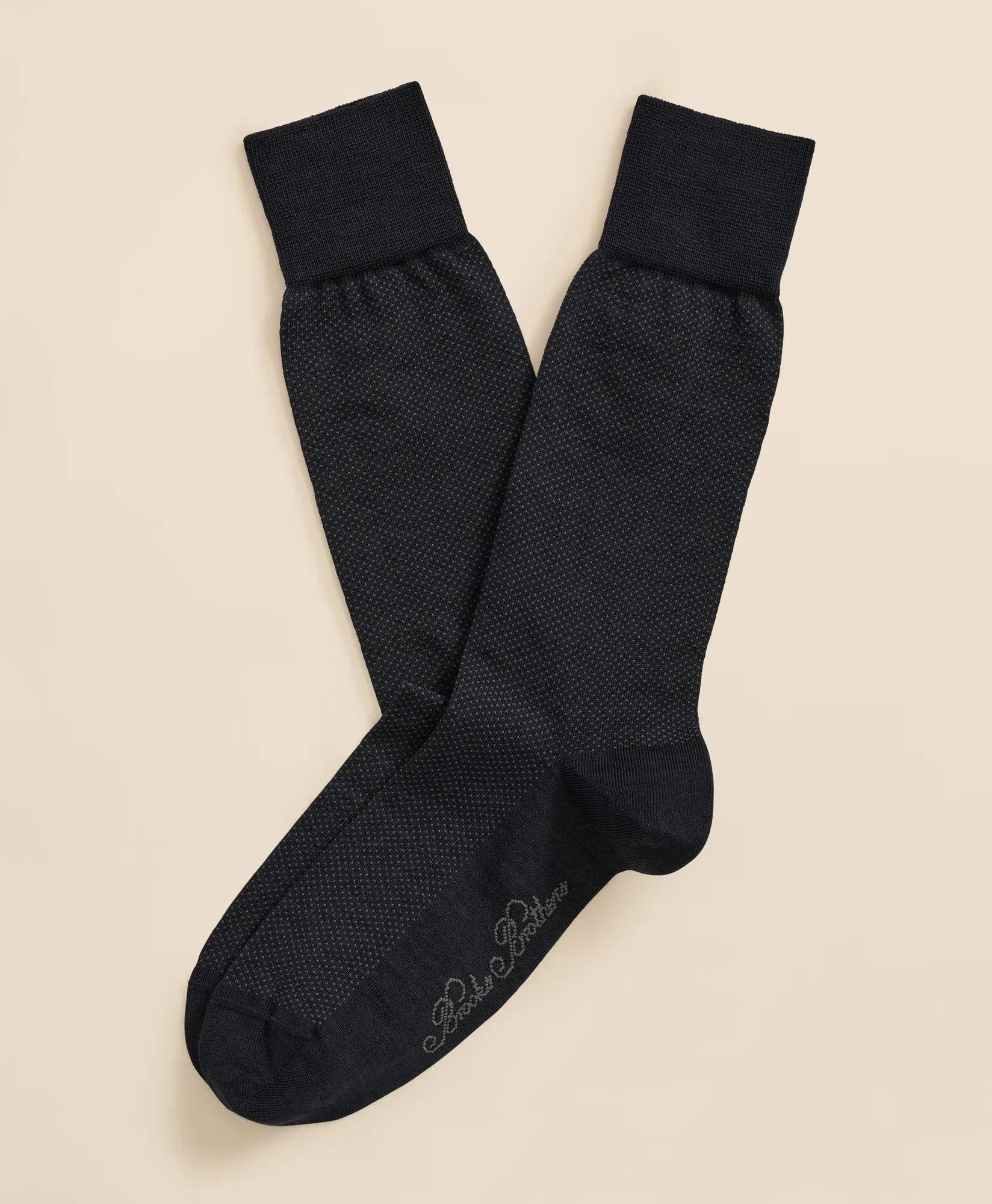 Merino-Wool-Blend Mini Dot Socks - 1
