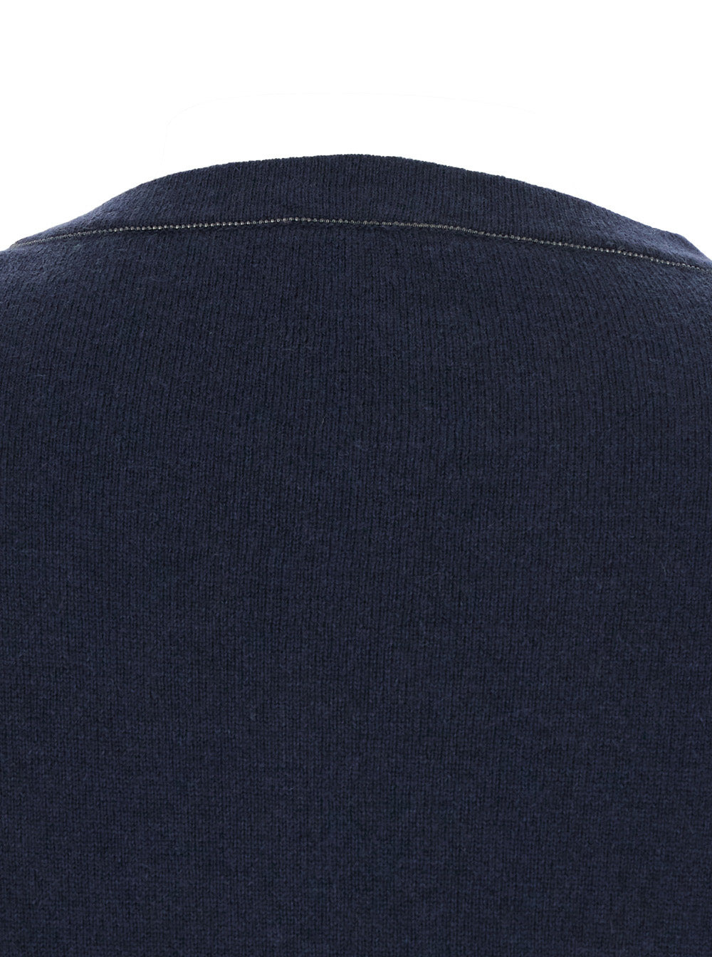 Brunello Cucinelli Women Blue Sweater With Round Neck In Cashmere Woman - 3