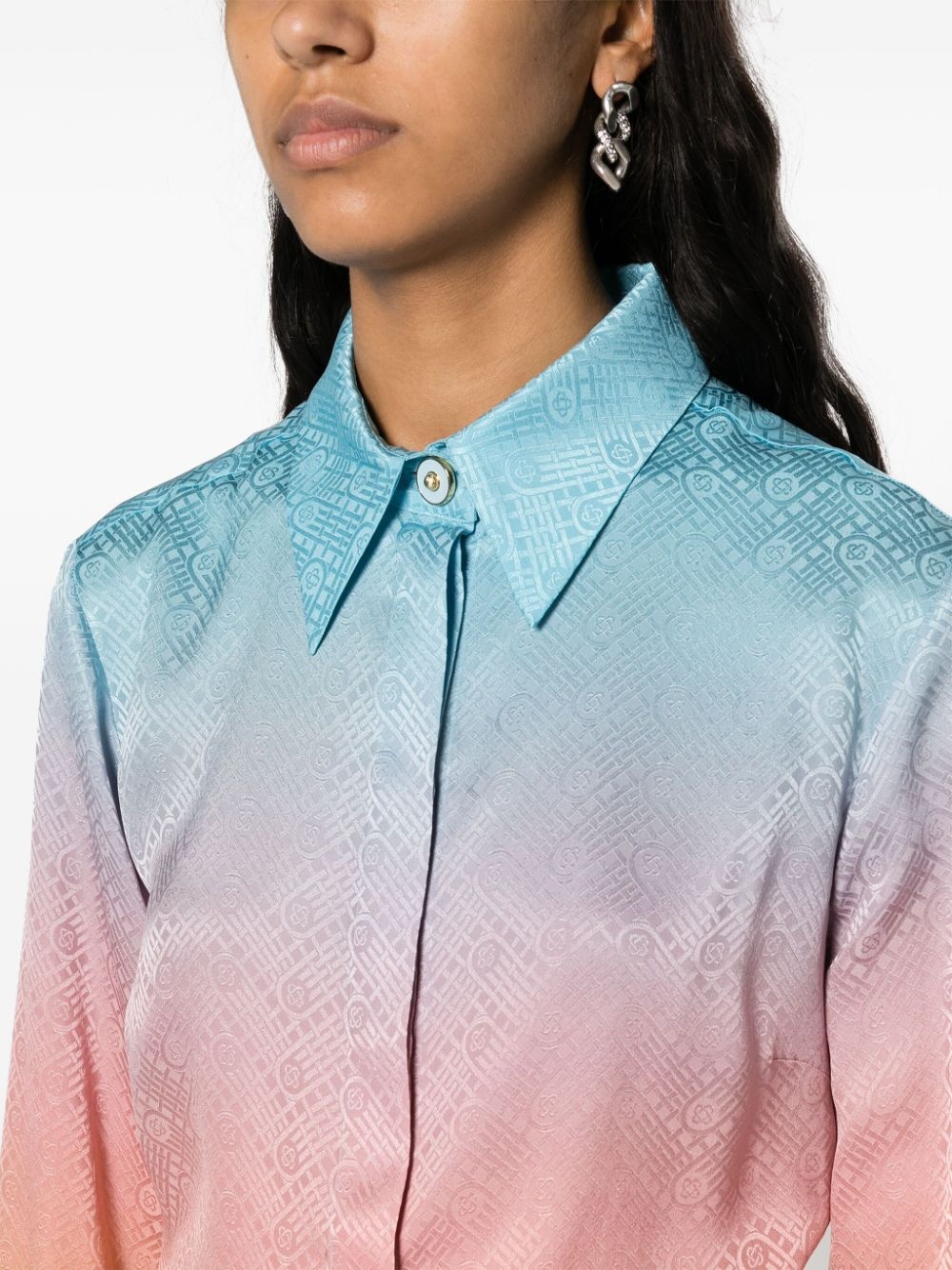 Pastel Gradient silk shirt - 5
