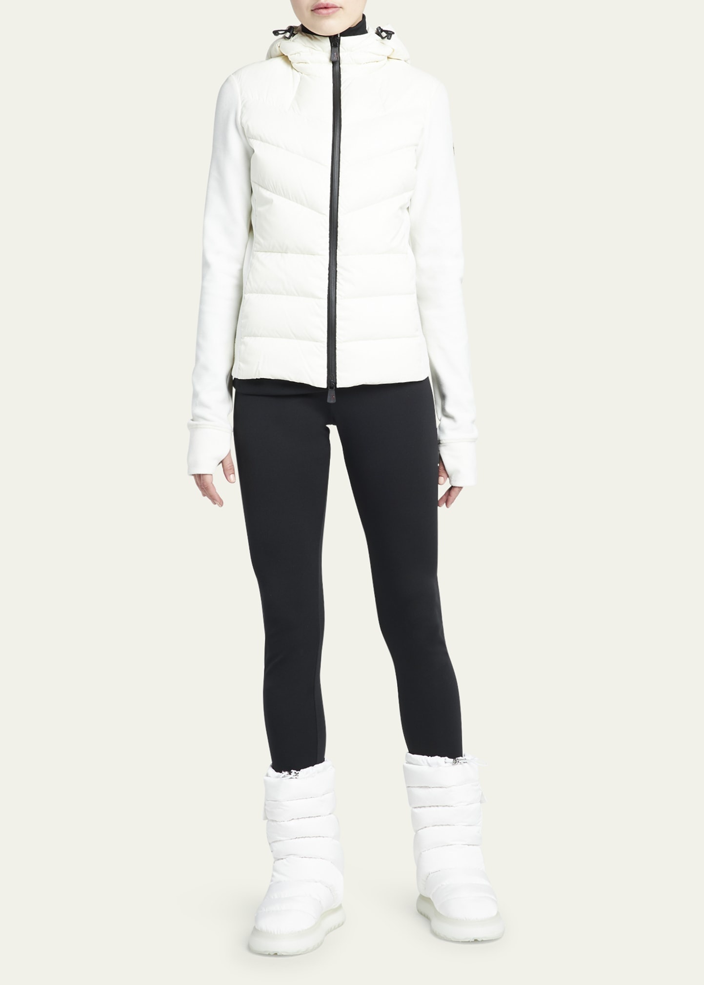 Puffer Zip-Up Cardigan - 2