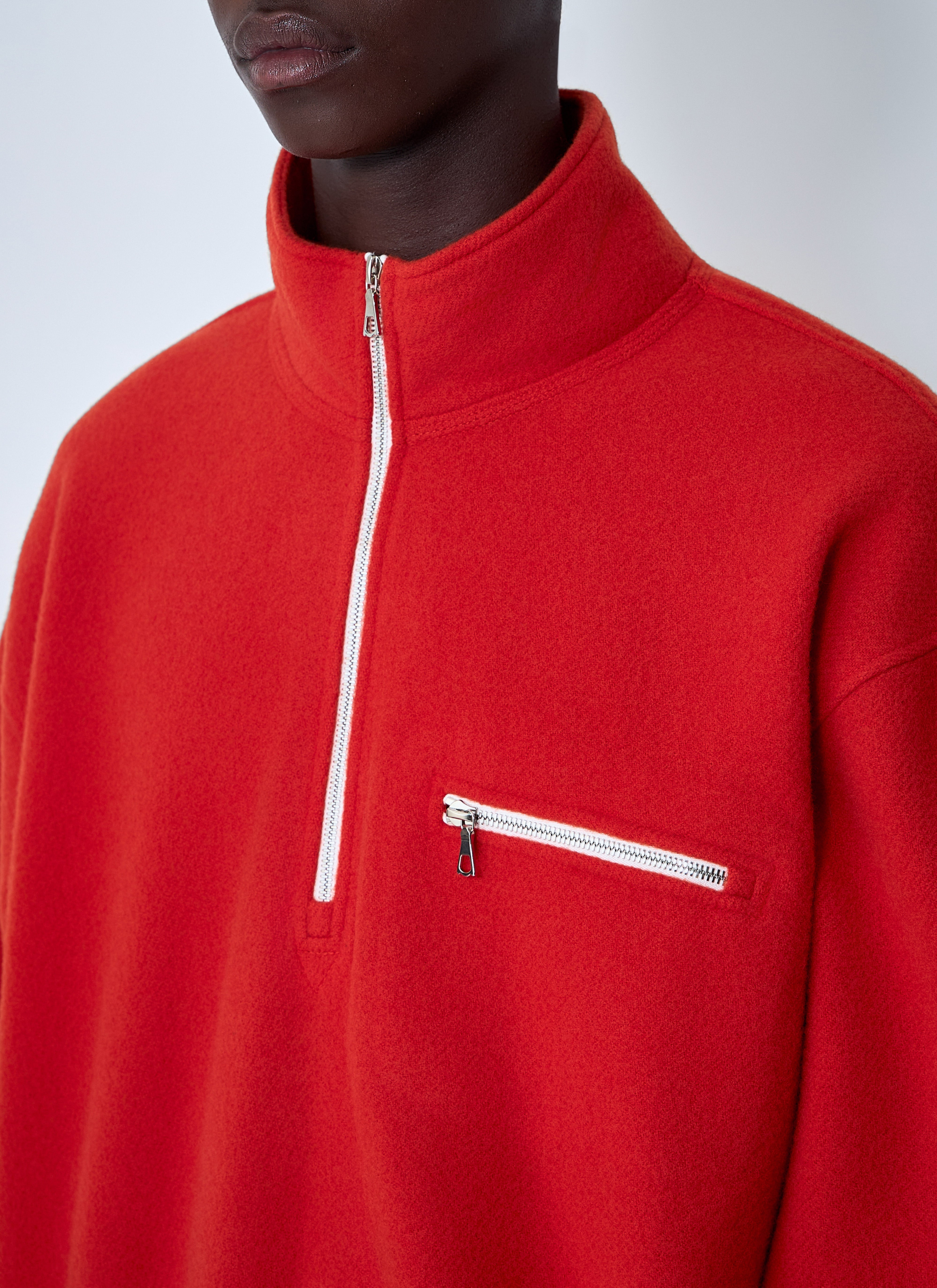 Rier Men Zip-Up Fleece Sweatshirt - 5