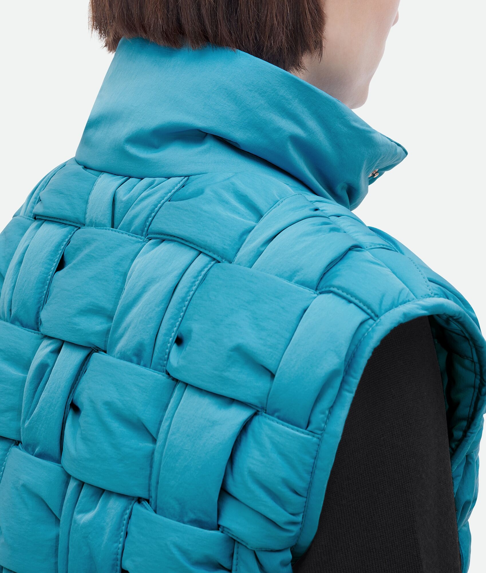 Padded Nylon Intreccio Gilet - 4
