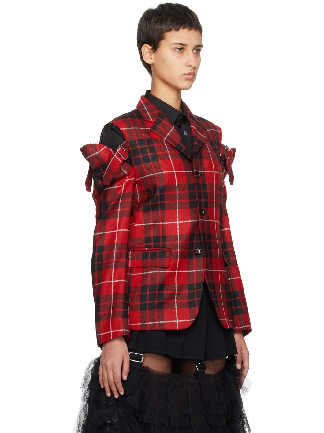 Red Check Blazer - 2
