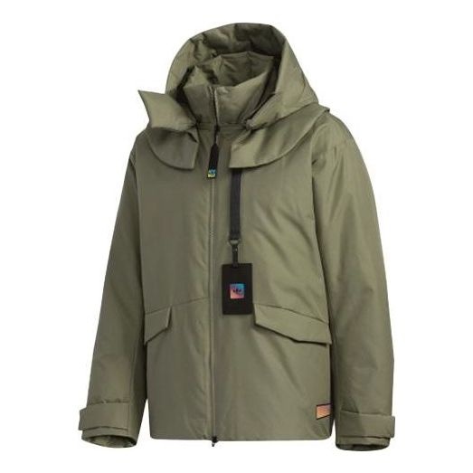 adidas originals Detachable Multiple Pockets Sports Stay Warm Down Jacket Green GT7285 - 1