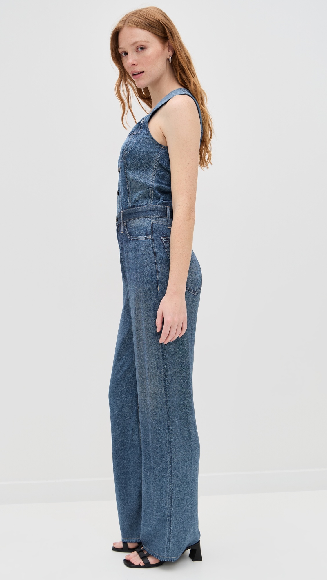 Miramar Satin Sleeveless Jumpsuit - 3