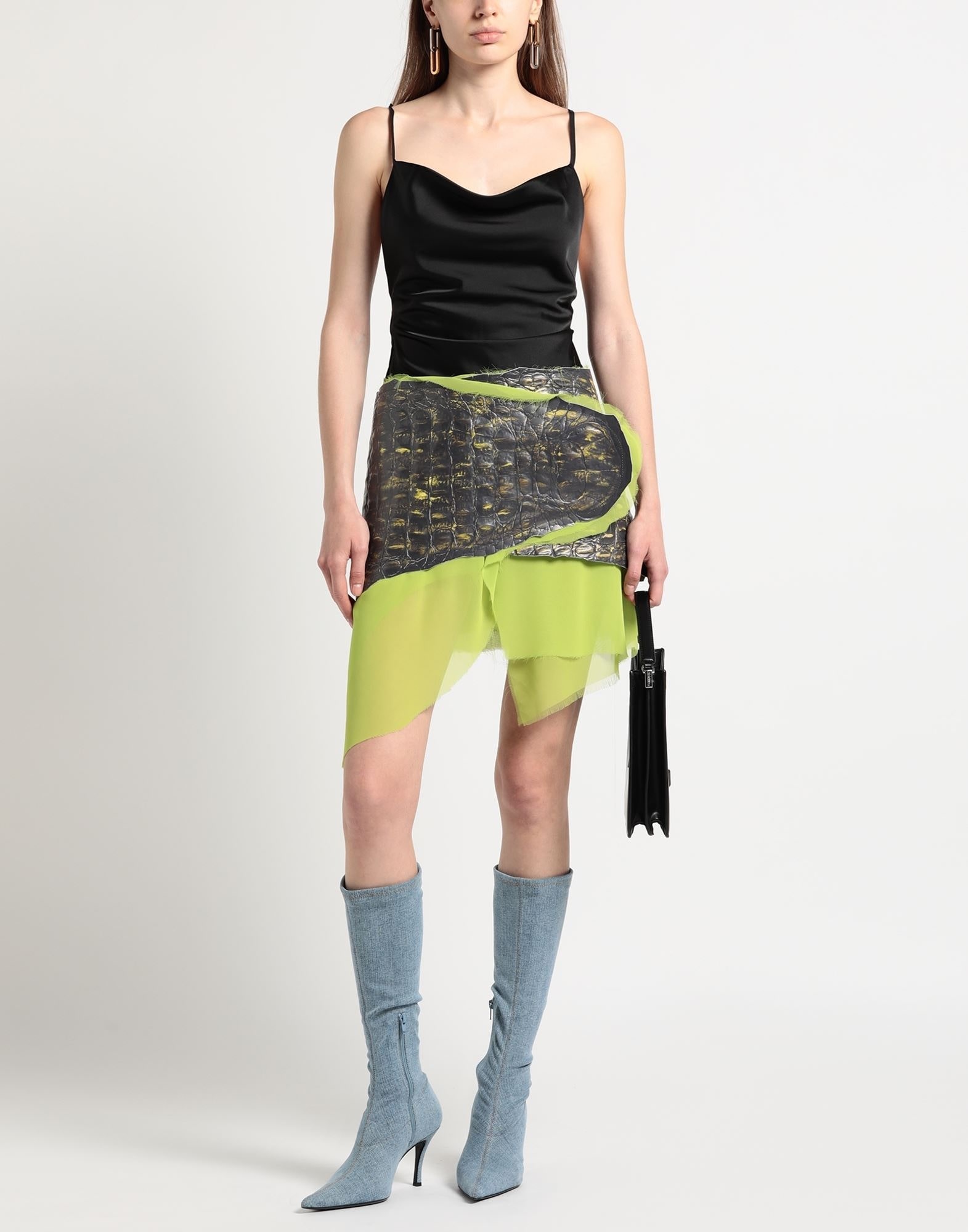 スカート DIESEL FW25 Diesel Skirts (A18349 068TE01) DIESEL】ミニスカート・デニムスカート｜ミディ・スリット
