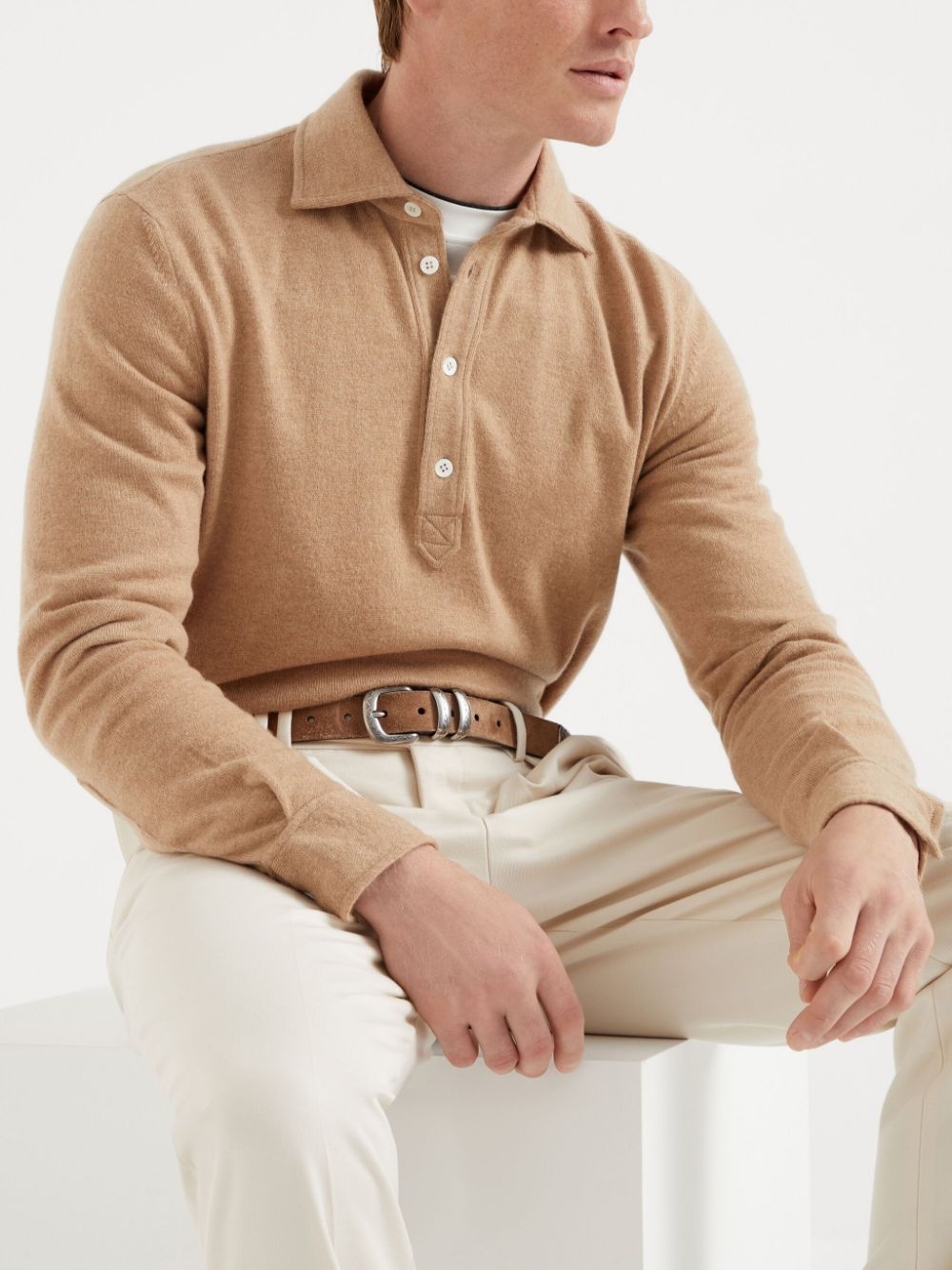 cashmere polo shirt - 5