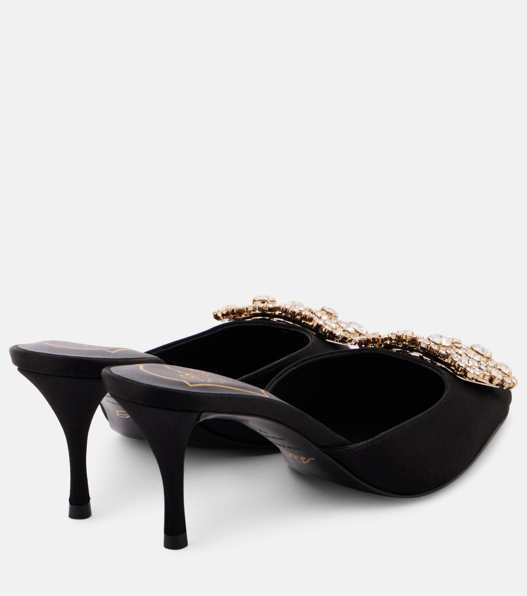 Efflorescence 65 embellished satin mules - 2