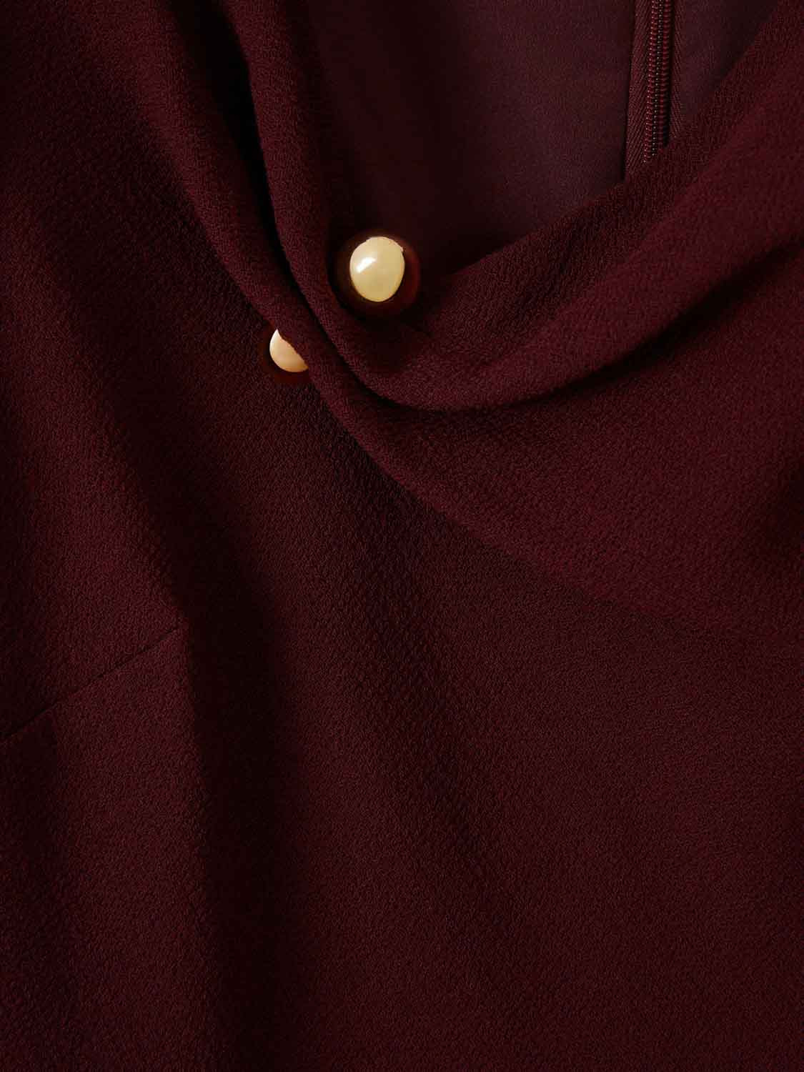 CREPE WOOL DRESS - 4