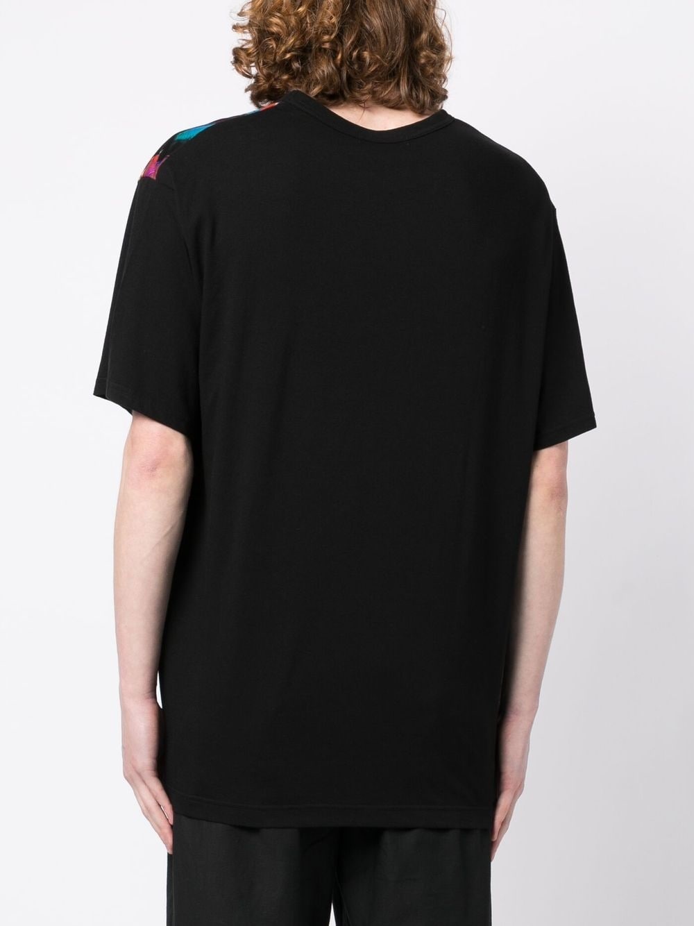patchwork-design cotton T-shirt - 4