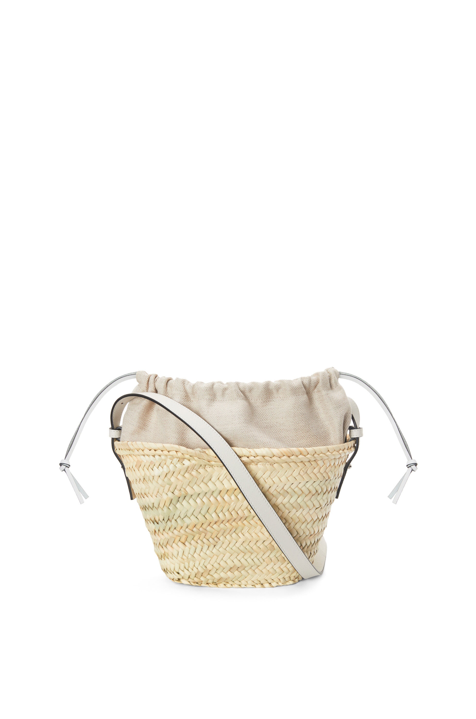 Loewe x Paula's Ibiza Woven Drawstring Bucket Bag