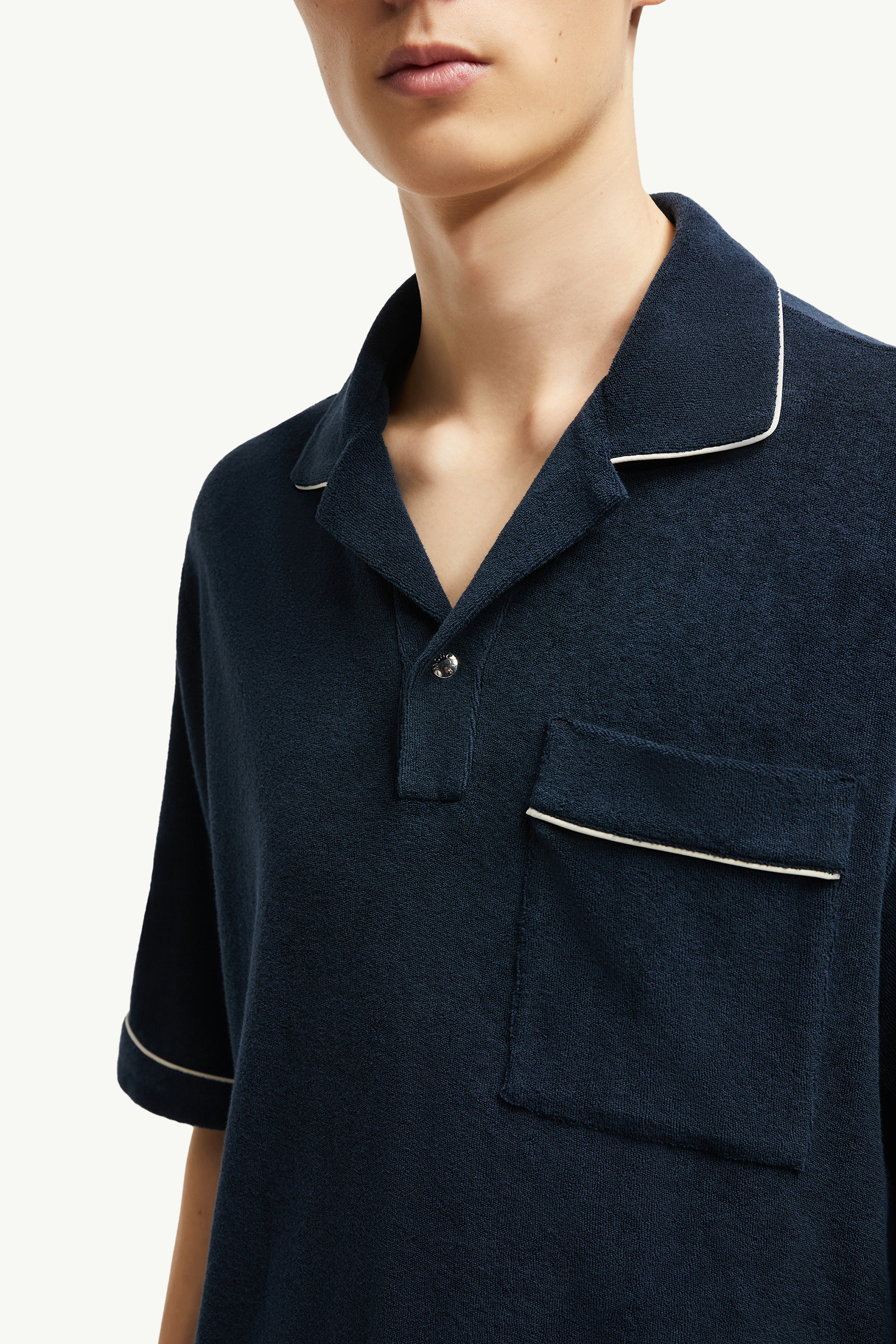 Cotton Terry Cloth Polo Shirt - 6