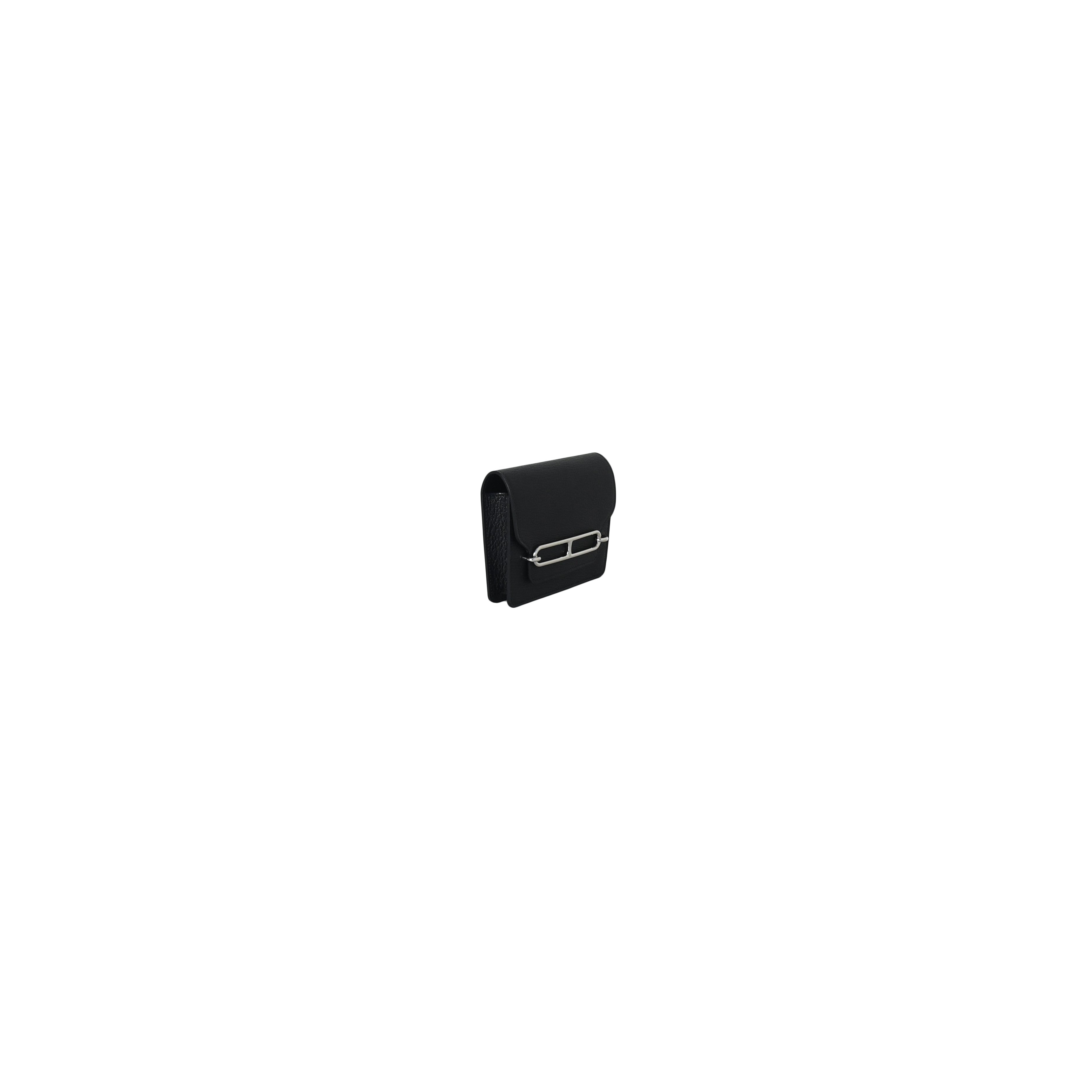 Hermes Roulis Slim Wallet Palladium Hardware Black - 2