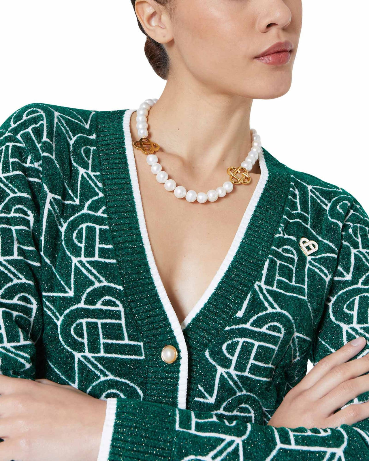 Heart Monogram Cardigan - 4