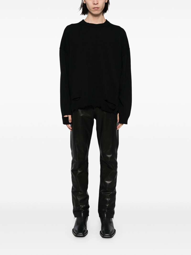 Helmut Lang CREW-NECK DISTRESSED JUMPER outlook