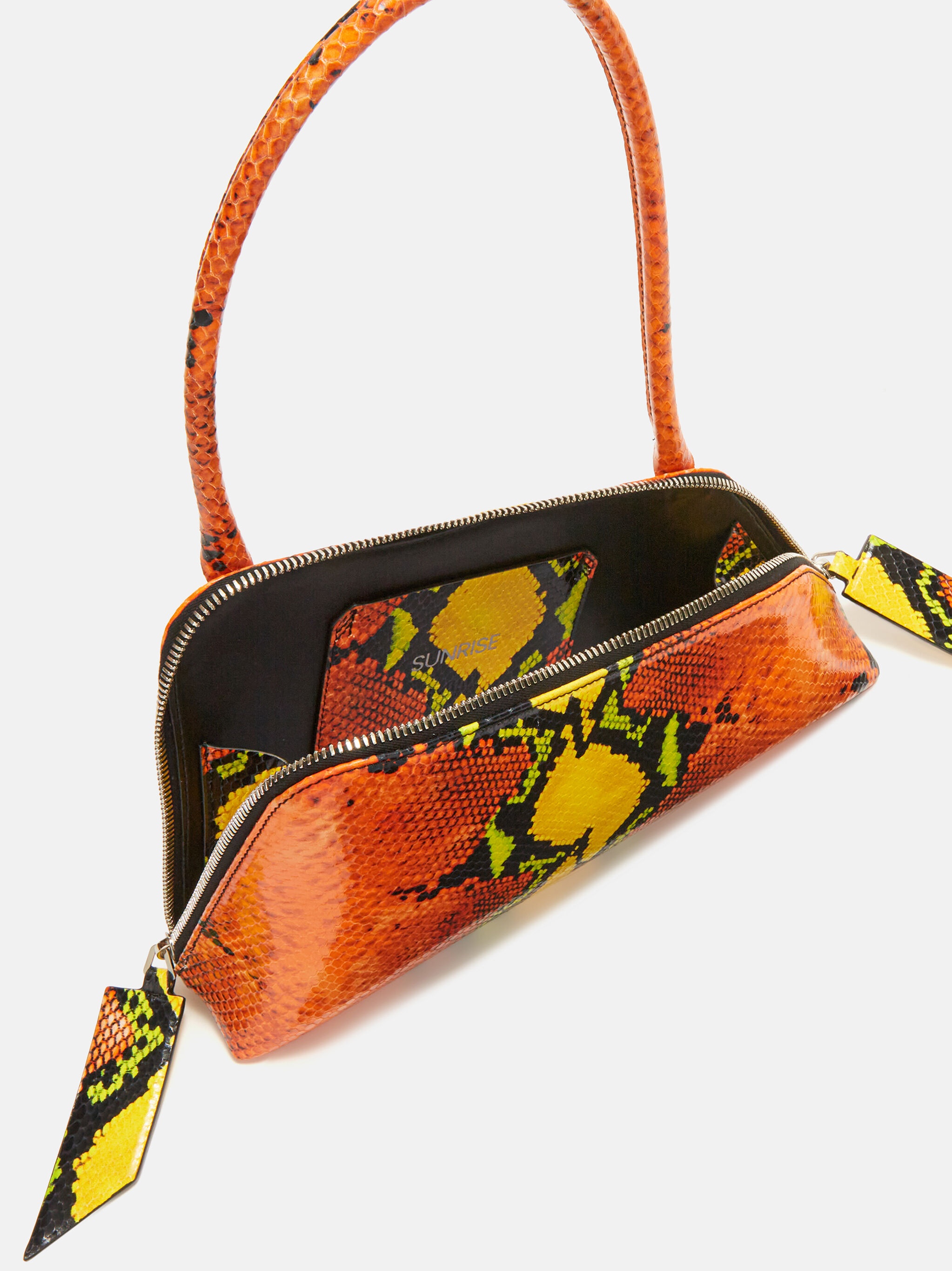 ''SUNRISE'' ORANGE, BLACK, YELLOW, GREEN SHOULDER - 3