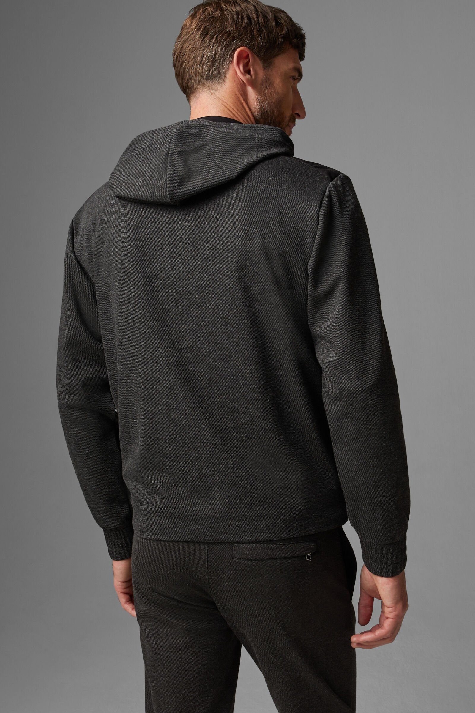 Roy hoodie jacket in Black/anthracite - 3