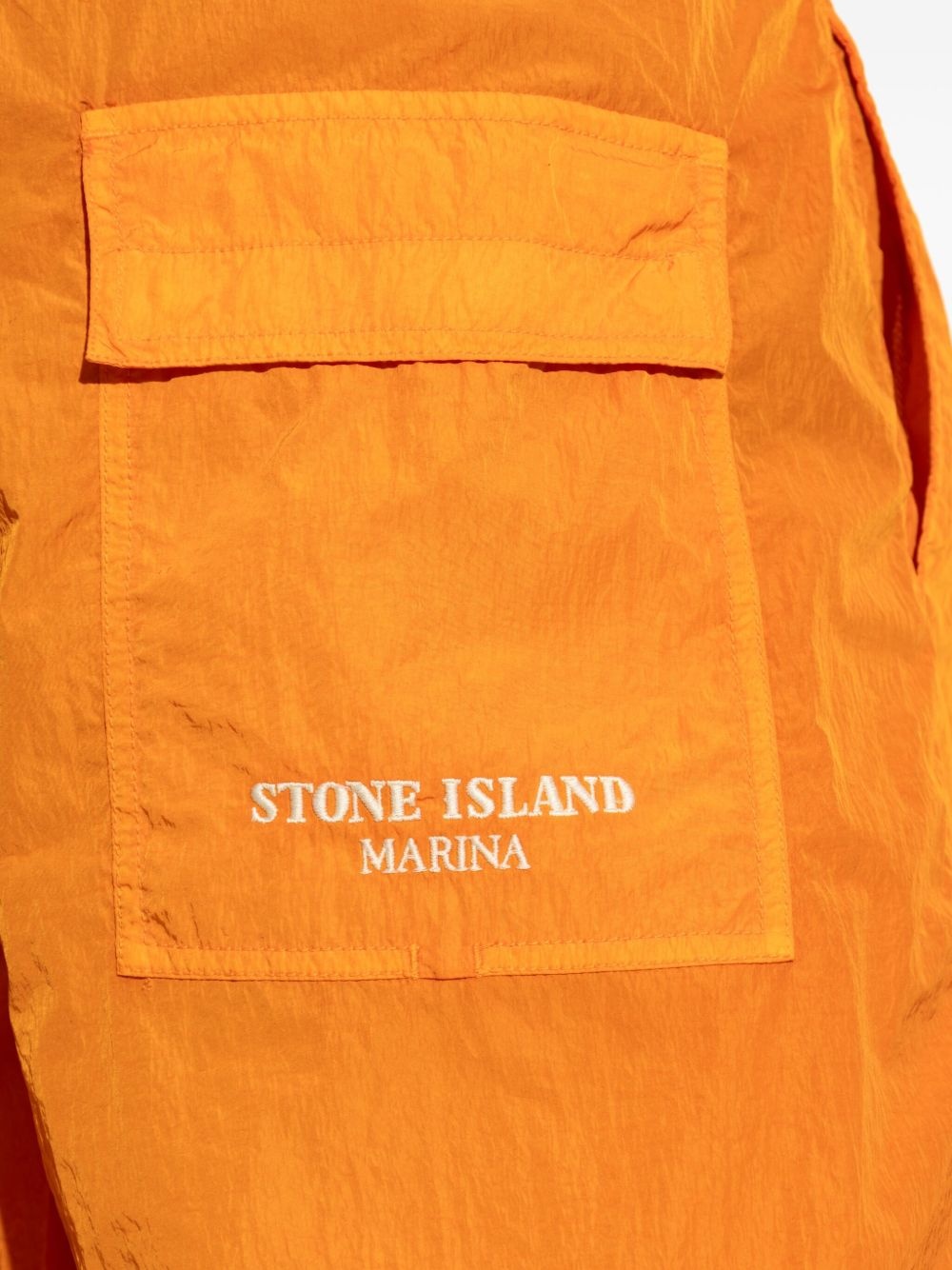 logo-embroidered swim shorts - 4