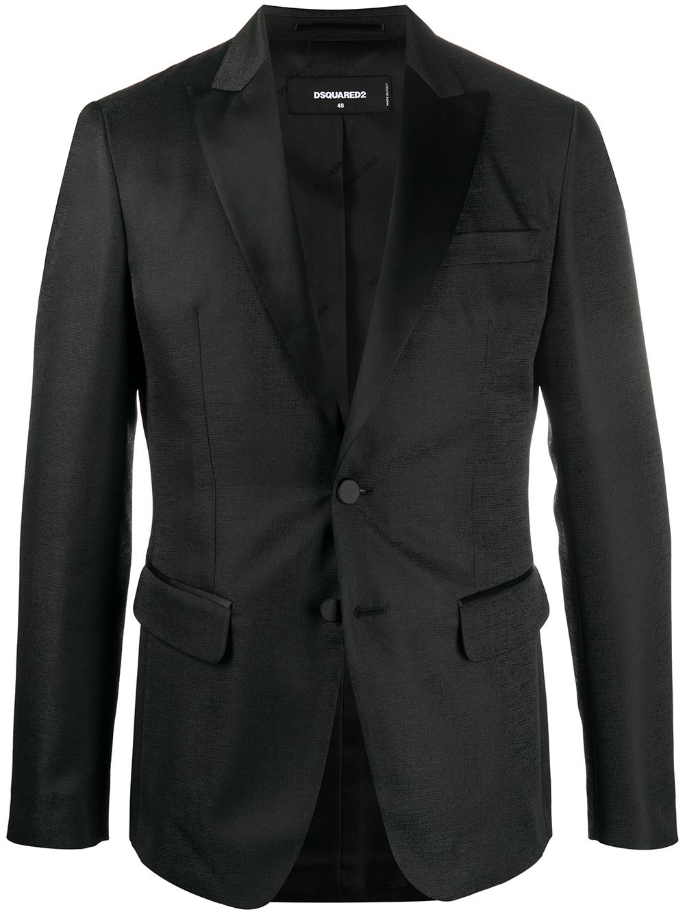 slim-fit single breasted blazer - 1