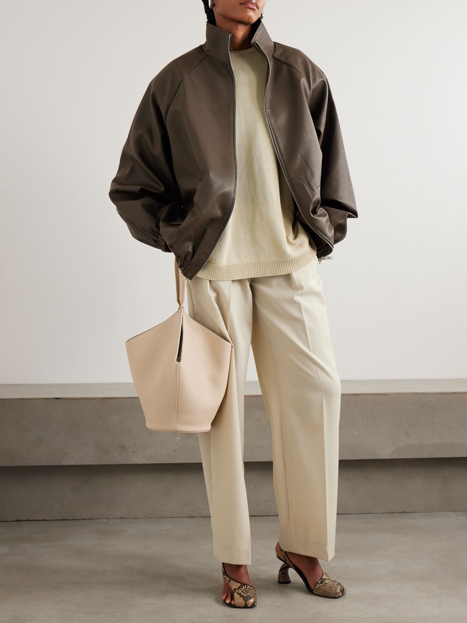 Senta oversized bomber jacket Army green - 2