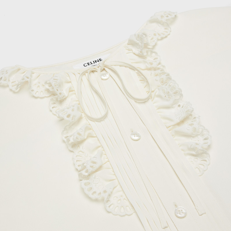 romy shirt in silk crepe and acetate 3